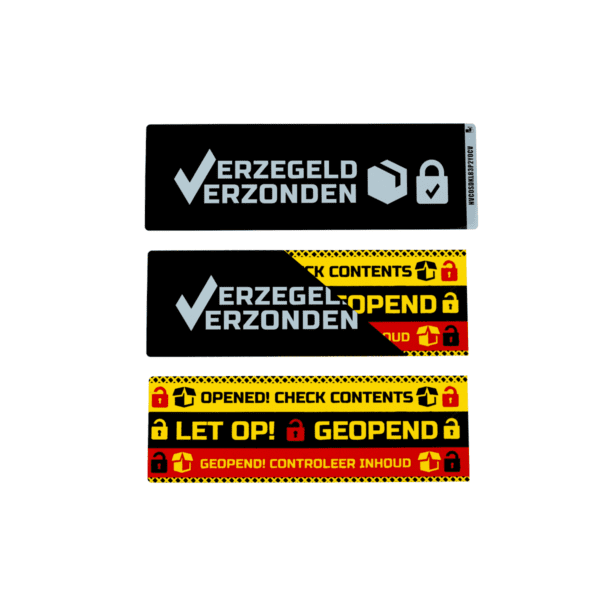 Verzegeld Verzonden Label